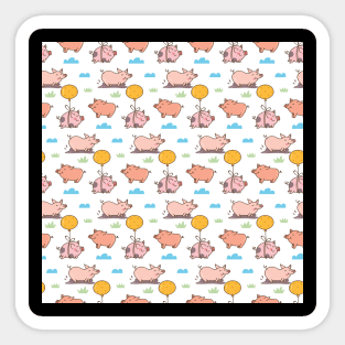 Lovely Pig Pattern Sticker